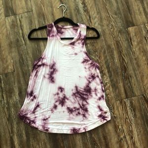 Tie Dye Purple Tank Top